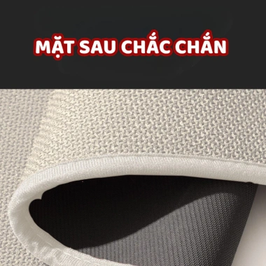 Thảm chùi chân vải lanh dệt CozyHome - Hình chó con, chống trượt, giá 45.000đ 7