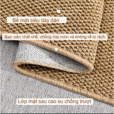 Thảm Dệt Basic Màu Trơn Đơn Giản Dễ Phối Trang Trí Phòng Khách, Nhà Cửa Giá 750.000 VND