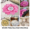 Thảm hoa nỉ Bali nhập khẩu cao cấp, đường kính 1m - Siêu mềm, bền, giảm giá 59.000đ