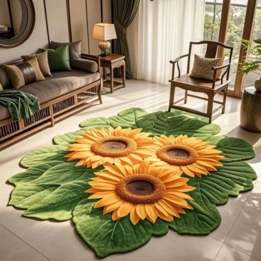 Thảm hướng dương SUYO 60x60cm – Thấm hút, chống trượt, bền bỉ, trang trí nhà cửa, giảm giá 22