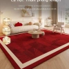 Thảm khách đỏ không trượt - Sofa lễ hội, đầu giường, dễ chăm sóc, giảm giá 23%