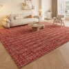 Thảm khách đỏ không trượt - Sofa lễ hội, đầu giường, dễ chăm sóc, giảm giá 23% 7