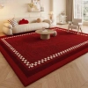 Thảm khách đỏ không trượt - Sofa lễ hội, đầu giường, dễ chăm sóc, giảm giá 23% 9