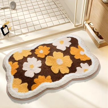 Thảm Lau Chân Lông Cừu Hoa 3D – Mềm Mịn, Hút Nước Tốt, Chống Trượt, Giá 58.000 VND 5 Thảm Lau Chân Lông Cừu Hoa 3D – Mềm Mịn, Hút Nước Tốt, Chống Trượt, Giá 58.000 VND 5