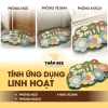 Thảm Lau Chân Lông Cừu Hoa Cỏ Dễ Thương - Chống Trơn, Thấm Nước, Giá 50.000₫ - Thảm Bee 5