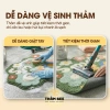 Thảm Lau Chân Lông Cừu Hoa Cỏ Dễ Thương - Chống Trơn, Thấm Nước, Giá 50.000₫ - Thảm Bee 7