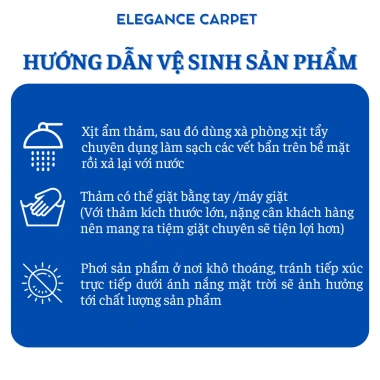 Thảm Lau Chân Lông Cừu Họa Tiết Thú Dễ Thương - Chống Trơn Trượt, Thấm Hút Tốt - Elegance TH66 69.000 VND 5