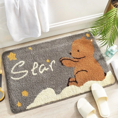 Thảm Lau Chân Lông Cừu Họa Tiết Thú Dễ Thương - Chống Trơn Trượt, Thấm Hút Tốt - Elegance TH66 69.000 VND 8