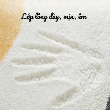 Thảm Lông Cừu Cao Cấp Trải Sàn Phòng Ngủ - Chống Trượt, Mềm Mịn, Họa Tiết Thú Dễ Thương 65k 8