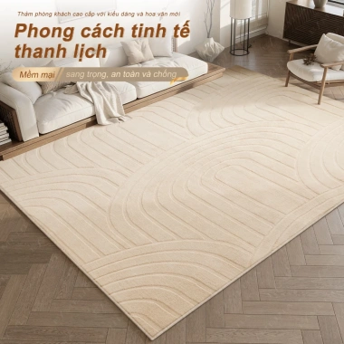 Thảm lông nhập khẩu 2x3m - Cỡ lớn, mềm mịn, chống trượt, decor phòng, giá 1,4tr