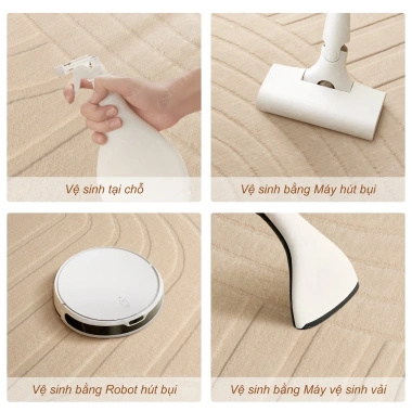 Thảm lông nhập khẩu 2x3m - Cỡ lớn, mềm mịn, chống trượt, decor phòng, giá 1,4tr