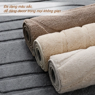 Thảm lông nhập khẩu 2x3m - Cỡ lớn, mềm mịn, chống trượt, decor phòng, giá 1,4tr