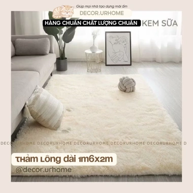 Thảm Lông Trải Sàn 1.6x2m Êm Ái, Mịn Dày Dặn, Lông Dài Ấm Chân - 227.900₫