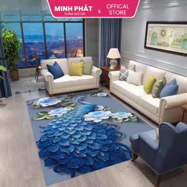 Thảm nỉ lì Bali Bắc Âu cổ điển mềm mịn 1.6x2.3 & 2x3 - Giá ưu đãi 190.000 VND