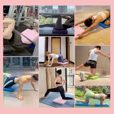 Thảm Quỳ Gối Plank Yoga 5cm Dày Đa Năng TPE Mềm - Giá giảm 140k (Giá gốc 175k)