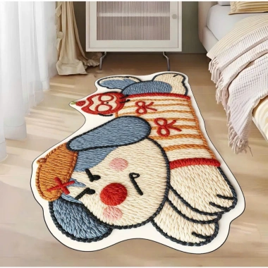 Thảm sàn in hình thú siêu dễ thương 55x120cm - Giá chỉ 99.000đ giảm từ 122.760đ