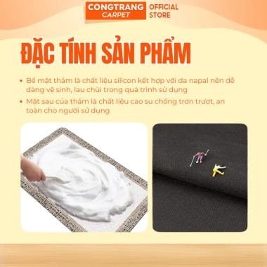 Thảm Silicon Chống Trượt HOMIES Cao Cấp - 3D Tết Bính Ngọ 2.026, Nhiều Kích Thước, Giá 45.000 VND