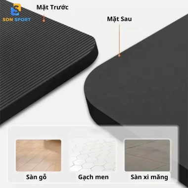 Thảm tập Gym 20mm Siêu Dày NBR Cao Cấp - Chống Trượt, Chống Nước, Bảo Hành 4