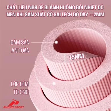 Thảm tập Gym 20mm Siêu Dày NBR Cao Cấp - Chống Trượt, Chống Nước, Bảo Hành 9