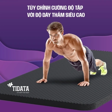 Thảm tập gym siêu dày 20mm chống trơn trượt tại nhà, giá chỉ 179.000 VND - TIDATA