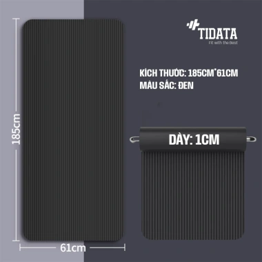 Thảm tập gym siêu dày 20mm chống trơn trượt tại nhà, giá chỉ 179.000 VND - TIDATA 10 Thảm tập gym siêu dày 20mm chống trơn trượt tại nhà, giá chỉ 179.000 VND - TIDATA 10