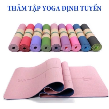 Thảm tập Gym Yoga 6mm TPE 2 lớp cao su chống trượt - Cao cấp, chỉ 67.000₫