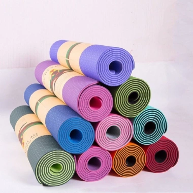 Thảm tập Gym Yoga 6mm TPE 2 lớp cao su chống trượt - Cao cấp, chỉ 67.000₫