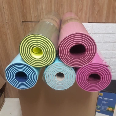 Thảm tập Gym Yoga 6mm TPE 2 lớp cao su chống trượt - Cao cấp, chỉ 67.000₫