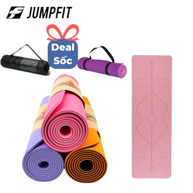 Thảm tập thể dục JUMPFIT chống trượt 2 lớp cao su cao cấp – Yoga & Gym tại nhà, giá ưu đãi 118.996₫