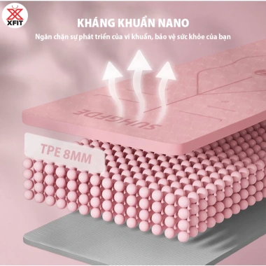 Thảm tập Yoga TPE 8mm cao cấp - Chống trượt, cách âm, giá chỉ 261.000 VND