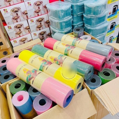 Thảm Tập Yoga và Gym Giá Rẻ Thanh Lý 79.999 - Freeship, Độ Dày 6mm, Chống Trượt