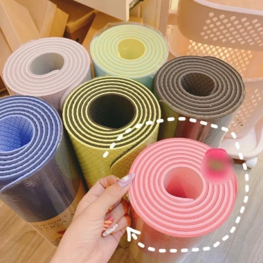 Thảm Tập Yoga và Gym Giá Rẻ Thanh Lý 79.999 - Freeship, Độ Dày 6mm, Chống Trượt