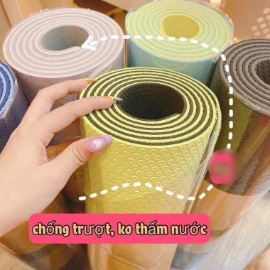 Thảm TPE 2 lớp chống trượt - Yoga & Gym, Giá 89.900 VND, Siêu bền thoáng khí 3 Thảm TPE 2 lớp chống trượt - Yoga & Gym, Giá 89.900 VND, Siêu bền thoáng khí 3