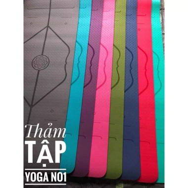 Thảm TPE 2 lớp chống trượt - Yoga & Gym, Giá 89.900 VND, Siêu bền thoáng khí