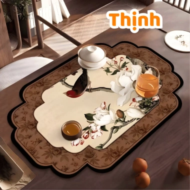 Thảm Trải Bàn Ăn SUNBEAM Sang Trọng, Chống Trượt, Thấm Hút, Decor Đẹp Mắt - 39.600₫