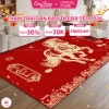 Thảm Trải Sàn Bali Decor Tết 2.026 Bính Ngọ - Trang Trí Phòng Khách 3D Đỏ Giá 225k
