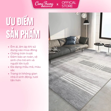 Thảm Trải Sàn Bali Decor Tết 2.026 Bính Ngọ - Trang Trí Phòng Khách 3D Đỏ Giá 225k