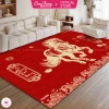 Thảm Trải Sàn Bali Decor Tết 2.026 Bính Ngọ - Trang Trí Phòng Khách 3D Đỏ Giá 225k 10