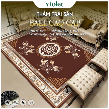 Thảm Trải Sàn Cao Cấp Violet Bali – Đa Họa Tiết, Chống Trượt, Đa Kích Thước