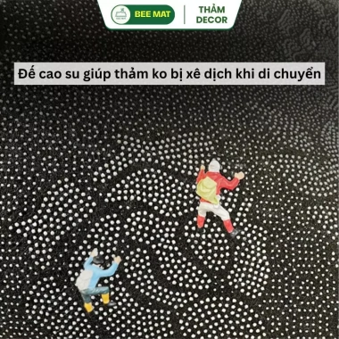 Thảm trải sàn in hoa 6D Bali mềm mịn, thấm hút nhanh, chống trượt – Giá 39.900đ 6
