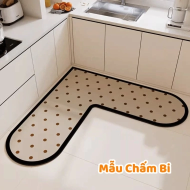 Thảm Trải Sàn Nhà Bếp SUNBEAM Hình Góc - Thấm Nước, Chống Trơn, Giá 80.000đ
