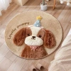 Thảm tròn lông dạ 3D hình thú cute chó gấu - chống trượt, phòng ngủ 70cm giá 70.000 VND 3