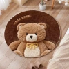 Thảm tròn lông dạ 3D hình thú cute chó gấu - chống trượt, phòng ngủ 70cm giá 70.000 VND 8