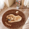 Thảm tròn lông dạ 3D hình thú cute chó gấu - chống trượt, phòng ngủ 70cm giá 70.000 VND 9