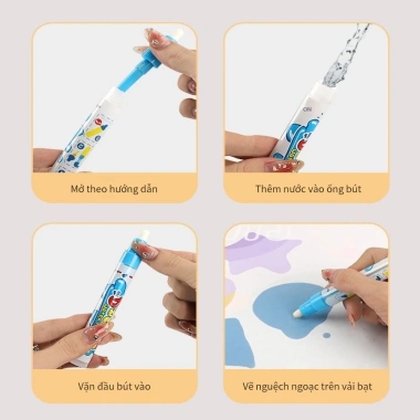Thảm Vẽ Tranh Nước Tô Màu Ma Thuật Tự Xóa và Đồ Chơi Sáng Tạo Dễ Thương cho Bé