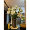 Thảm vỏ ngô đan tay 25-30cm decor treo tường, lót bình hoa, giá ưu đãi 45.000₫ 3