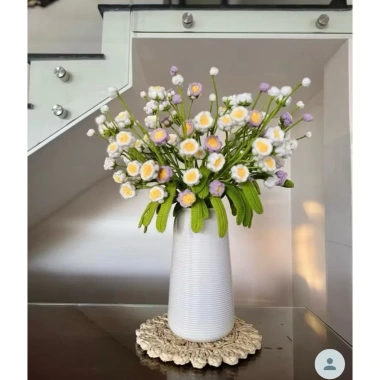 Thảm vỏ ngô đan tay 25-30cm decor treo tường, lót bình hoa, giá ưu đãi 45.000₫