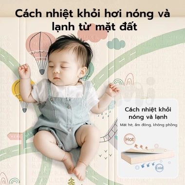 Thảm Xốp Yuumi 2cm Cuộn XPE Không Methanol, Chống Nước Trượt, An Toàn Cho Bé - 300k 2 Thảm Xốp Yuumi 2cm Cuộn XPE Không Methanol, Chống Nước Trượt, An Toàn Cho Bé - 300k 2