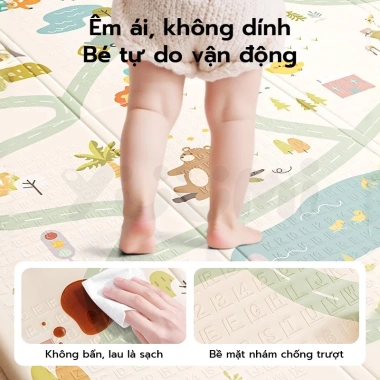 Thảm Xốp Yuumi 2cm Cuộn XPE Không Methanol, Chống Nước Trượt, An Toàn Cho Bé - 300k