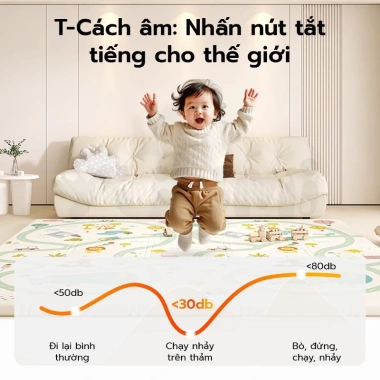 Thảm Xốp Yuumi 2cm Cuộn XPE Không Methanol, Chống Nước Trượt, An Toàn Cho Bé - 300k